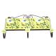 Yellow And Forest Green Leaf Floral Tiles Hooks Online 